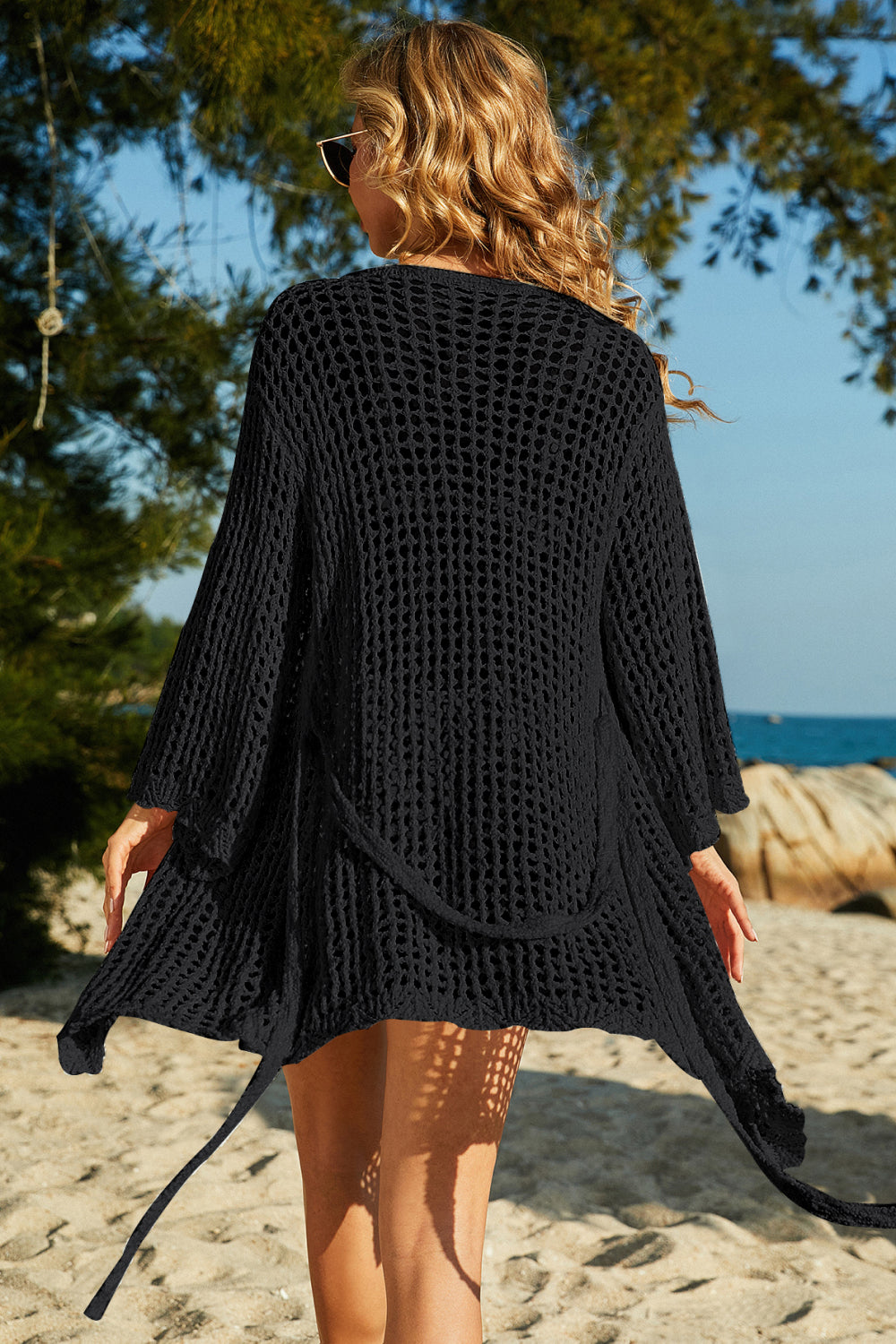 GR | Bindemode Open Crochet Cover-Up