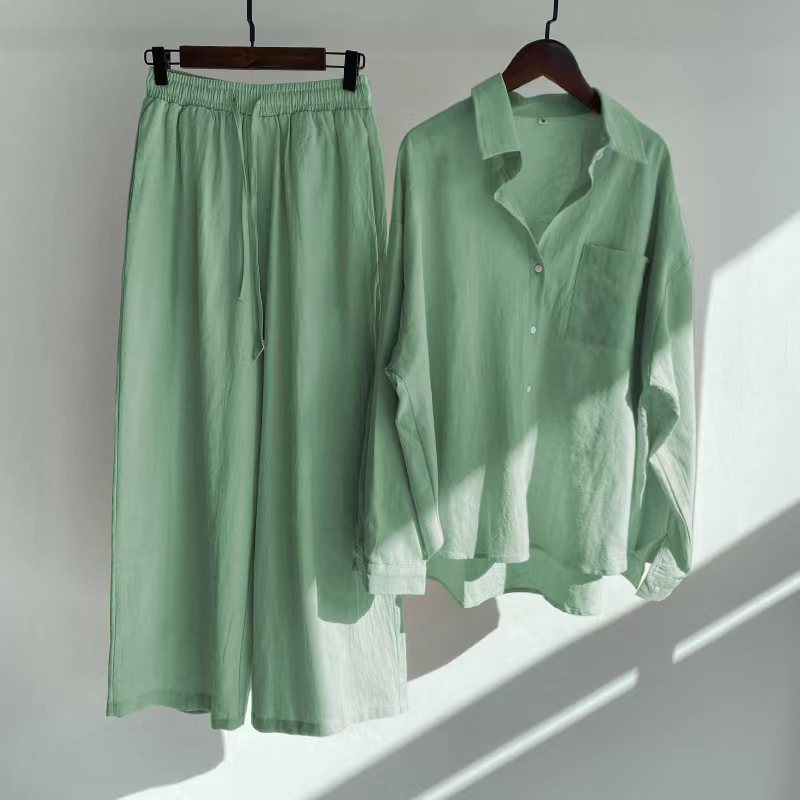 GR | Stylish Two-Piece Linen Set