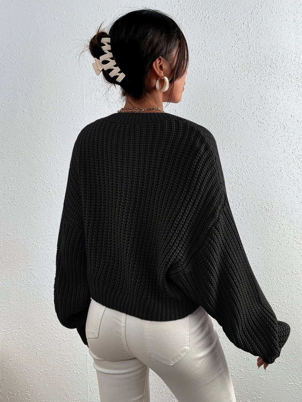 GR | Lässiger Longpullover Damen mit