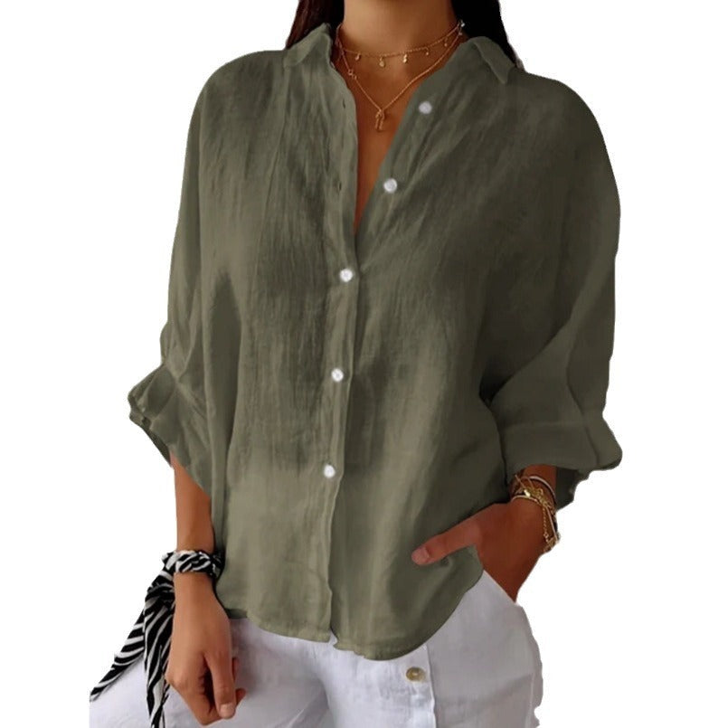 GR | Fashionable top made of cotton and linen
