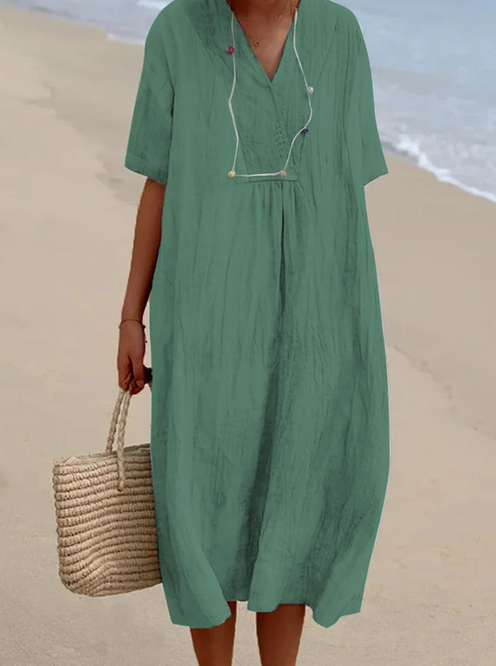 GR | Summer dress made of cotton and linen