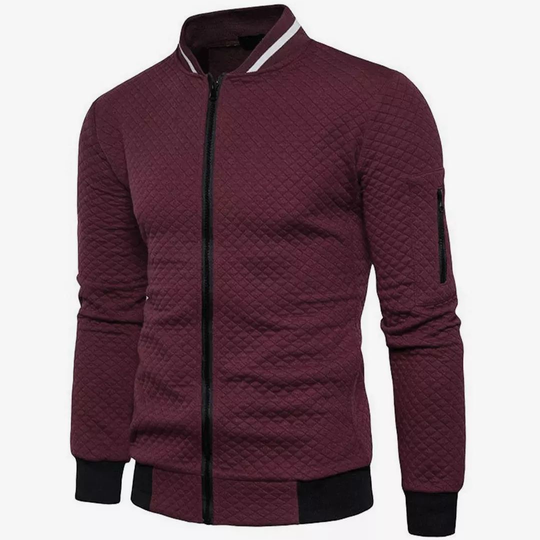 GR | Jacquard Zip Bomber Jacket