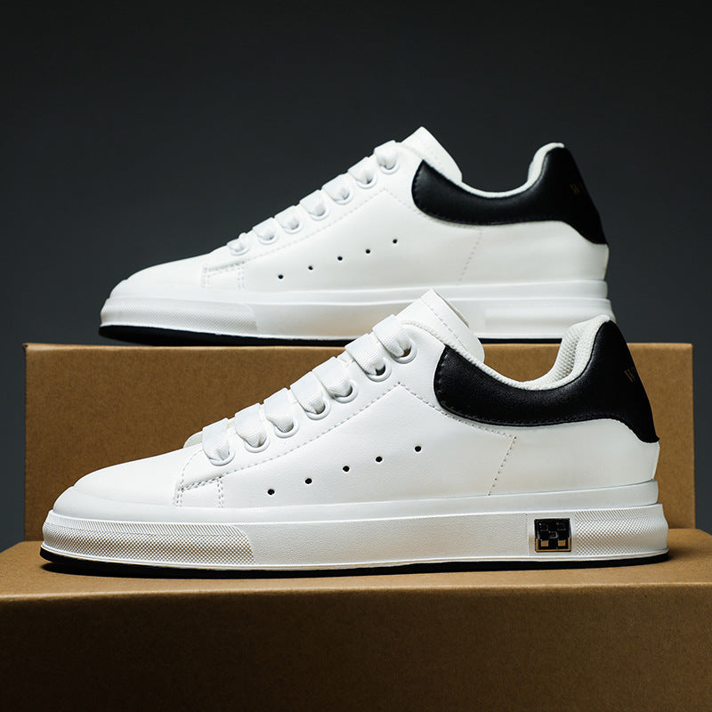 GR | Sneakers with a Heel: Comfortable Casual Shoes with a 6 cm Hidden Heel, Made of Faux Leather, For Everyday & Business