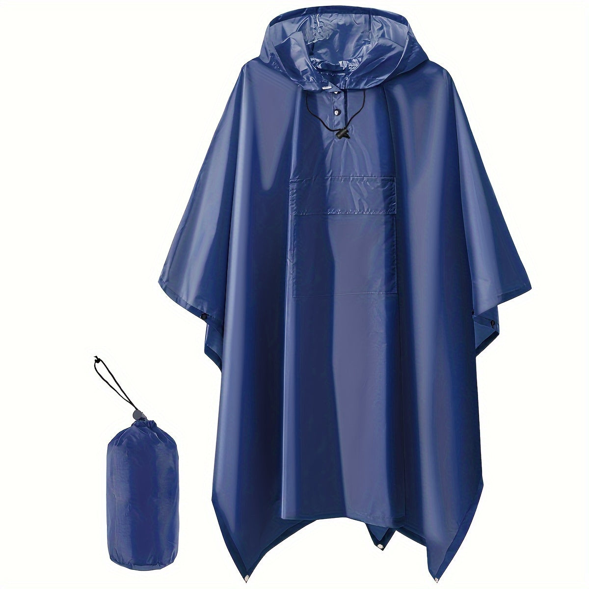 GR | Wasserdichter Faltbarer Regenponcho Mit Kapuze
