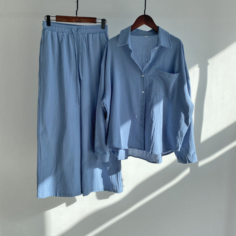 GR | Stylish Two-Piece Linen Set