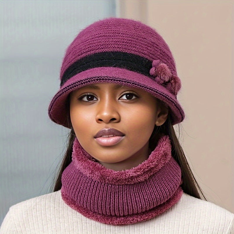 GR | Schickes Winter Stilvolles Gestricktes Set für Frauen