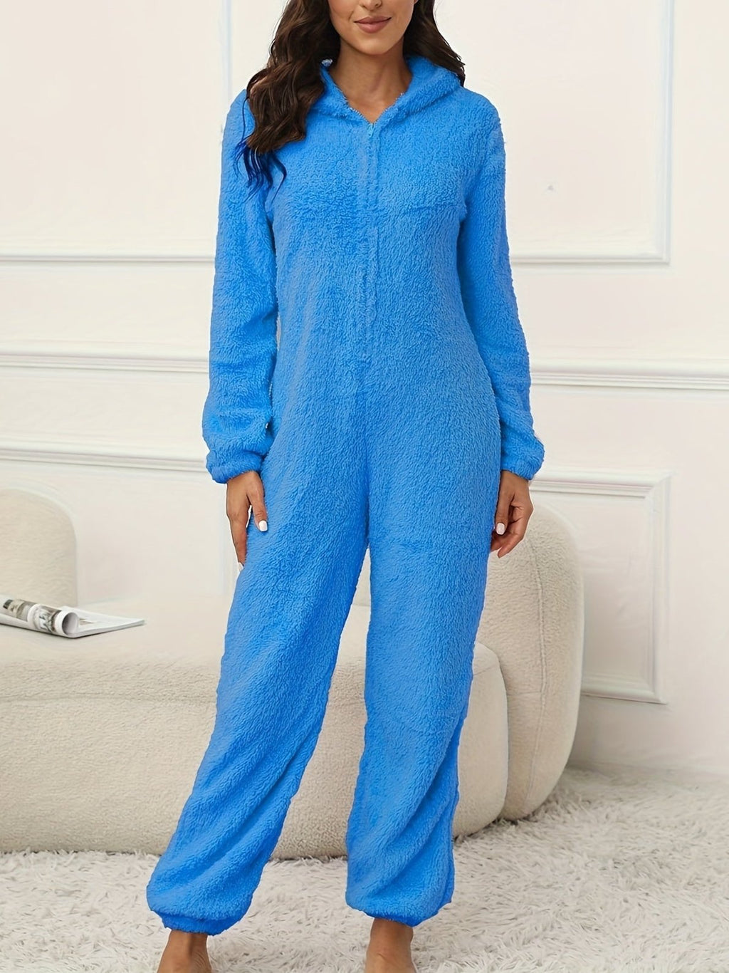 GR | Hooded Lounge Jumpsuit For Stylish Winter Comfort For Women