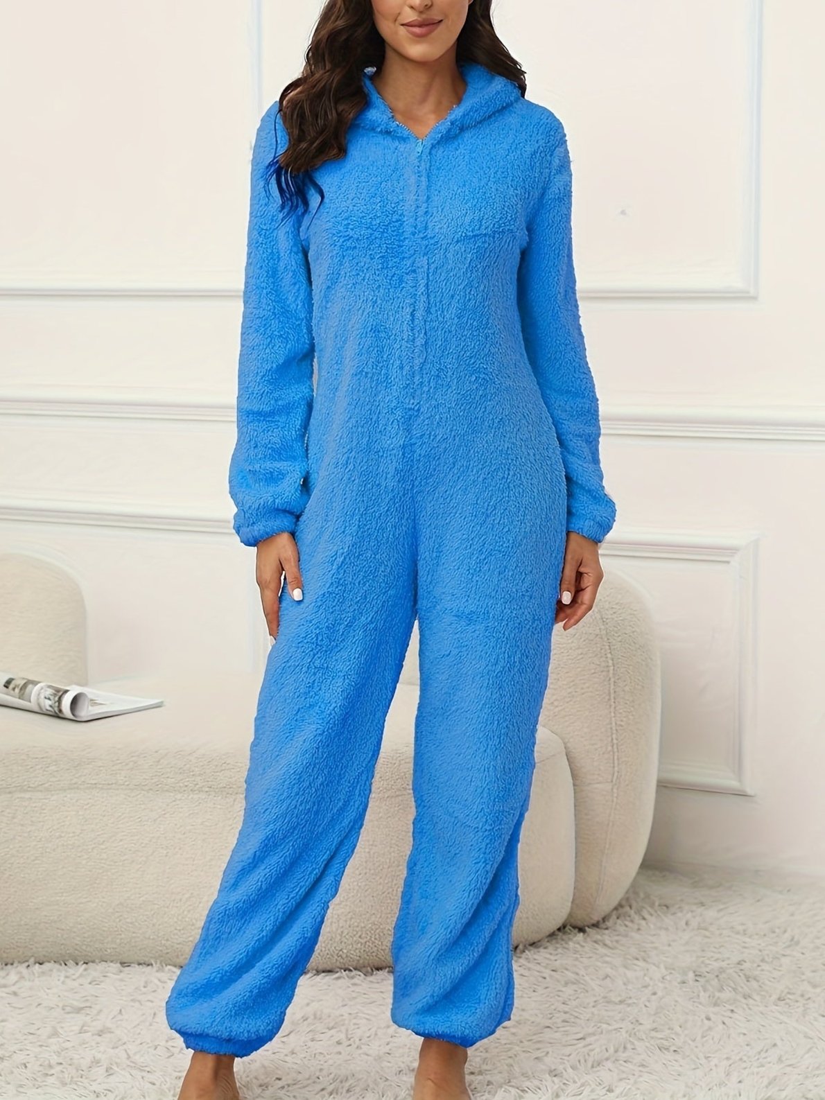 GR | Hooded Lounge Jumpsuit For Stylish Winter Comfort For Women