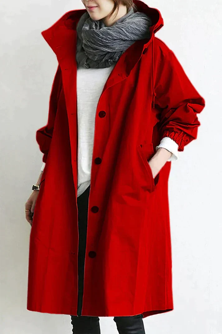 GR - Women's oversized lightweight trench coat for relaxed chic