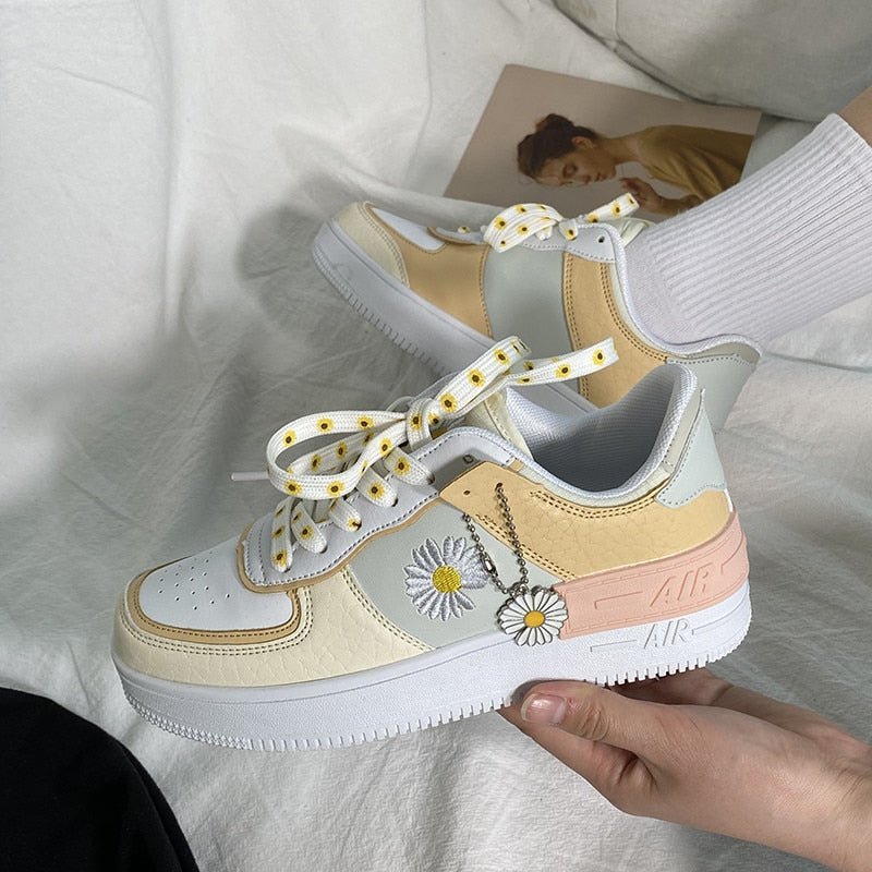 GR | Casual Non-Slip Floral Print Ankle Sneakers
