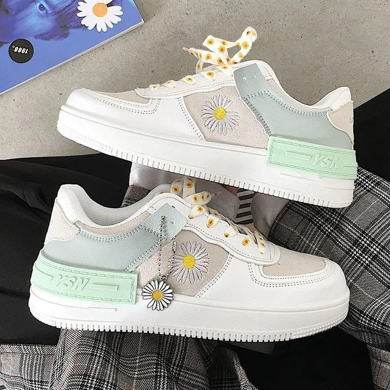 GR | Casual Non-Slip Floral Print Ankle Sneakers