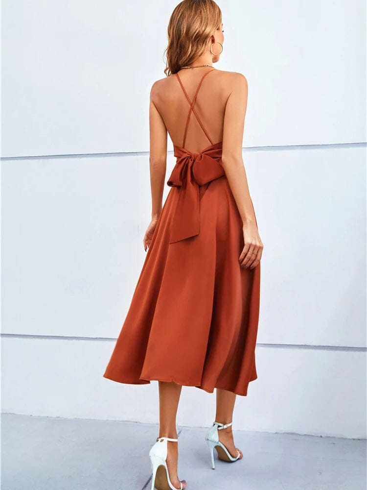 GR | Stylisches Träger-Midi-Kleid
