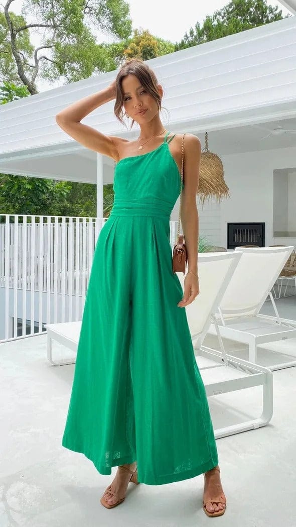 Elegant and sexy backless strapless jumpsuit 