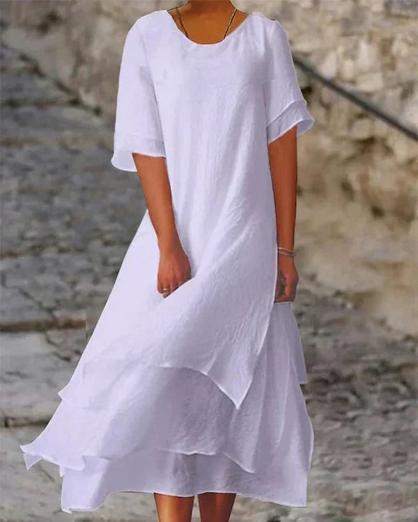 GR | Leichtes Sommerkleid aus Baumwolle für Elegante Auftritte