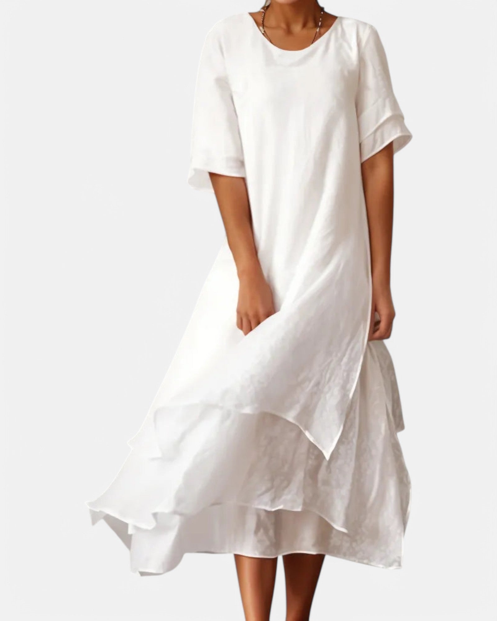GR | Leichtes Sommerkleid aus Baumwolle für Elegante Auftritte