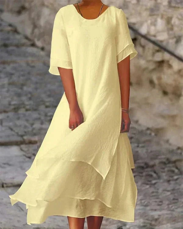 GR | Leichtes Sommerkleid aus Baumwolle für Elegante Auftritte