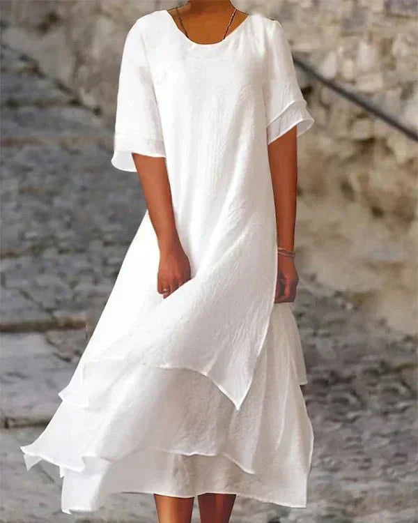 GR | Leichtes Sommerkleid aus Baumwolle für Elegante Auftritte