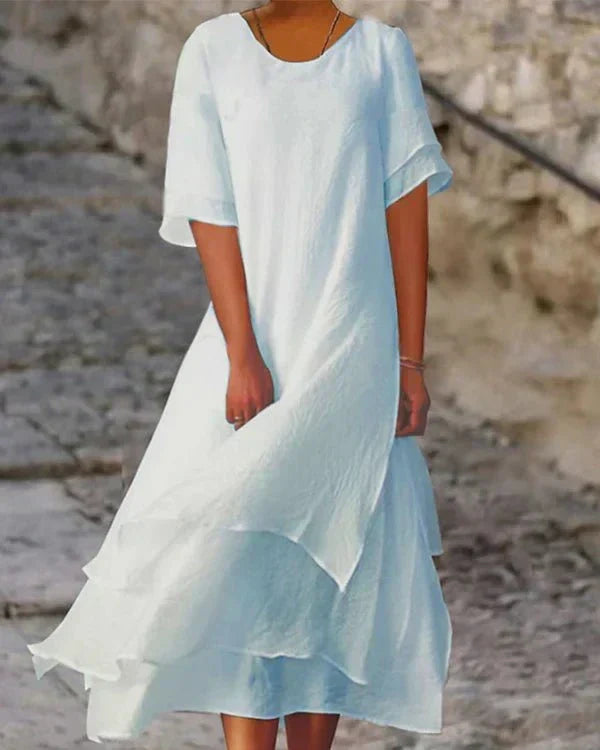 GR | Leichtes Sommerkleid aus Baumwolle für Elegante Auftritte