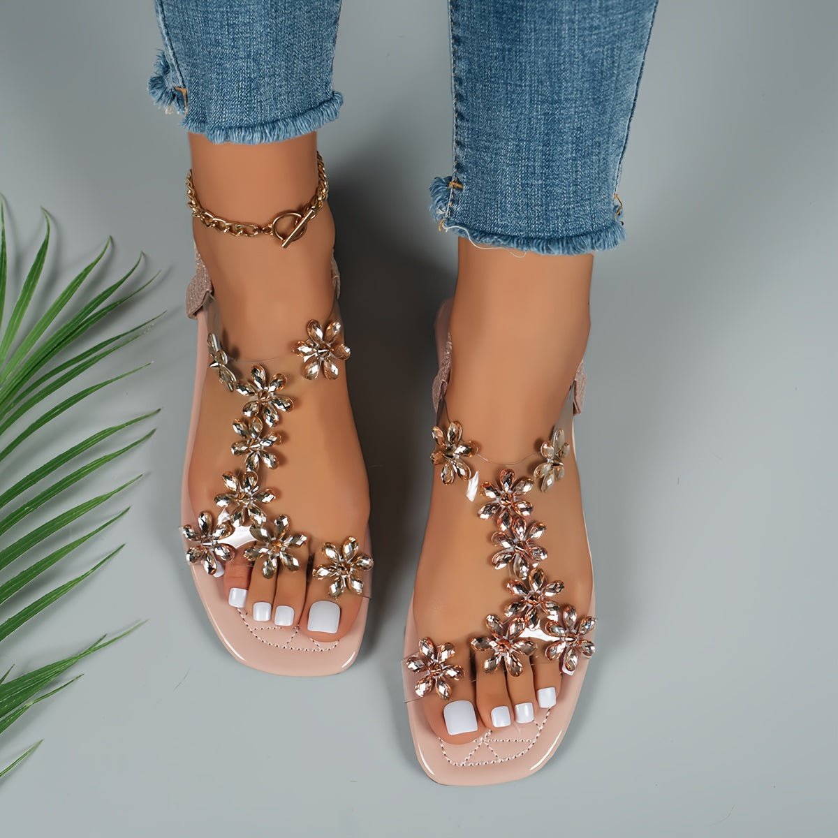 GR | Sparkling rhinestone sandals