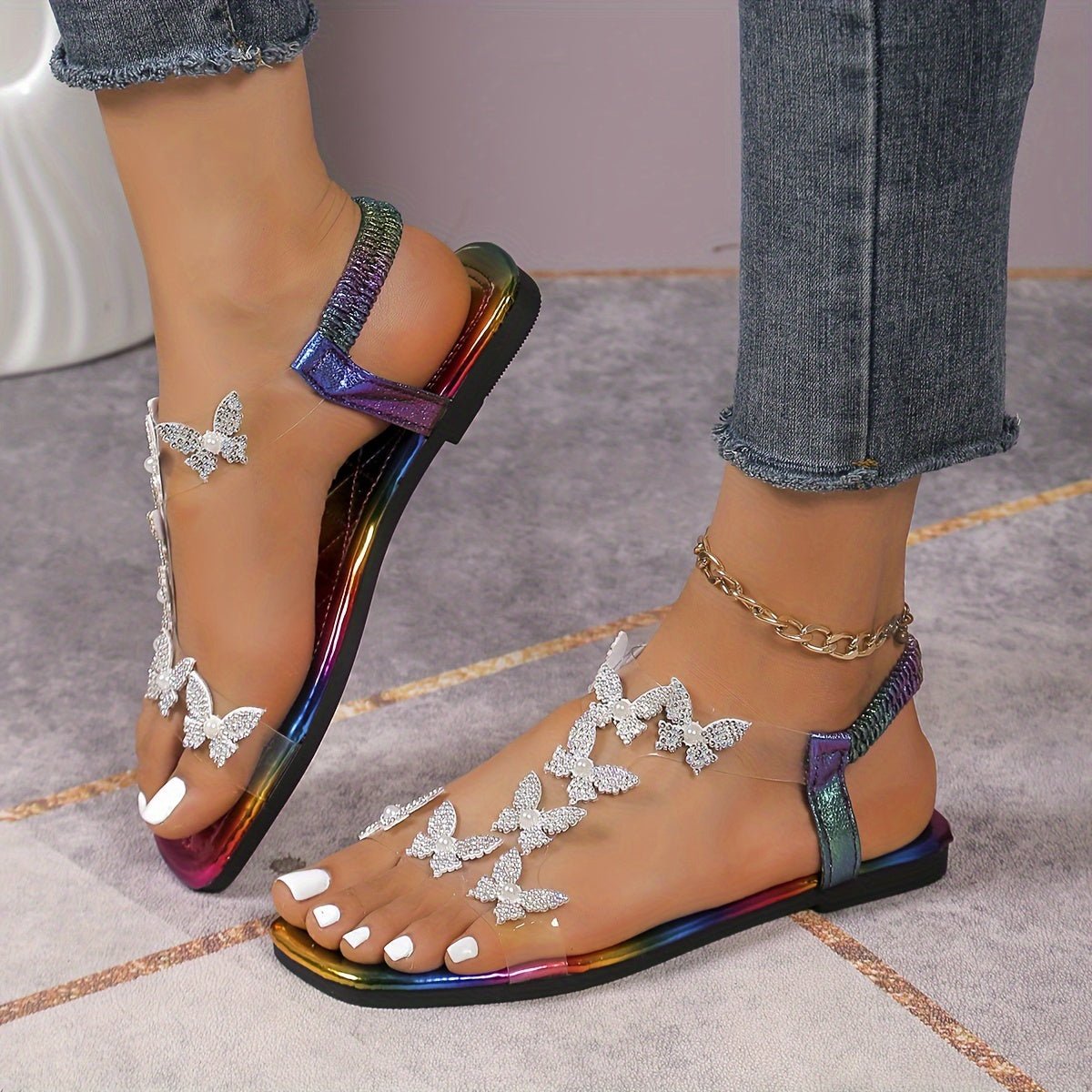 GR | Sparkling rhinestone sandals