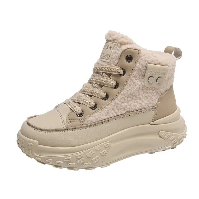 GR | Women's Snow Boots with Thick, Warm Sole 