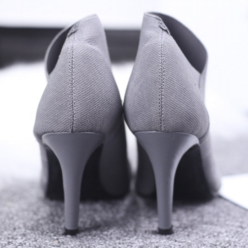 GR | Women's shoes for teenagers, 8.5 cm heel height, boot material