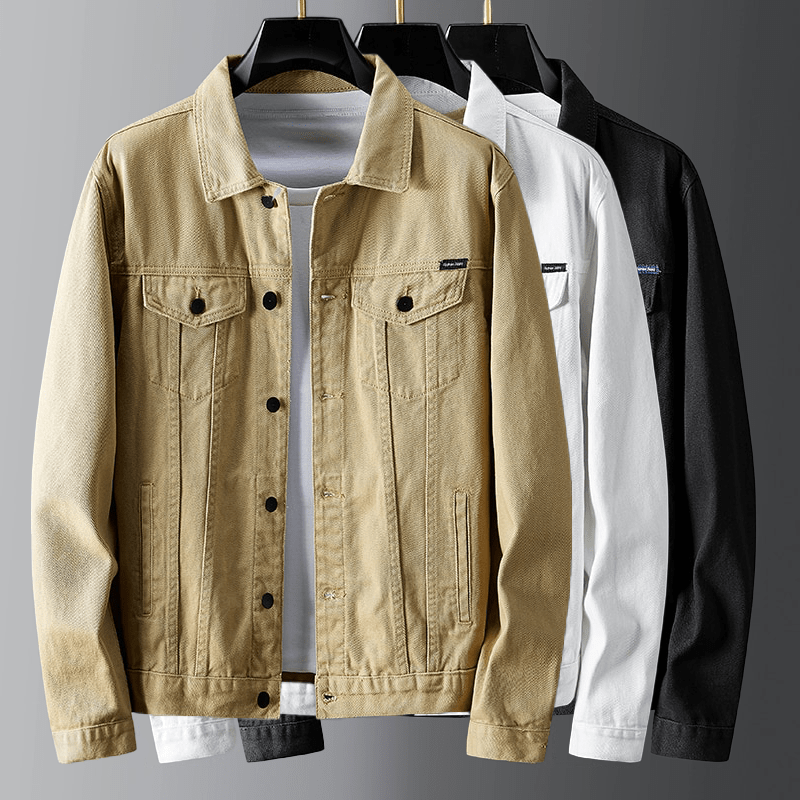 GR | Denim jacket, classic button-up, chest and welt pockets, robust casual wear