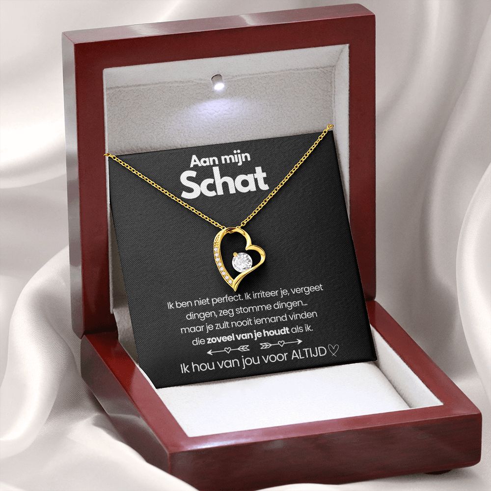 GR | Women's Heart Pendant in White and Yellow Gold
