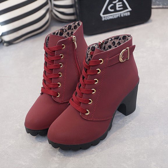 Ava - Lace-up ankle boots to spice up your autumn outfit