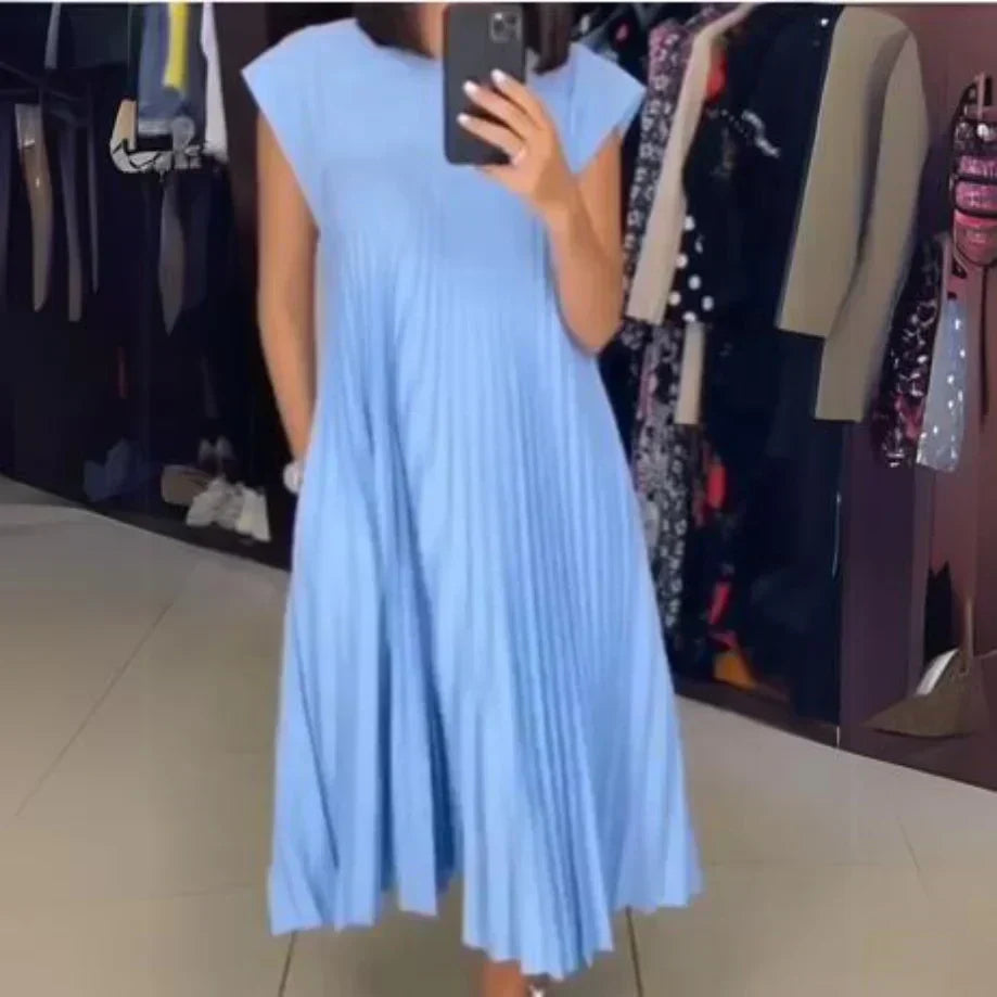GR | Leichtes Und Frisches Plisseekleid