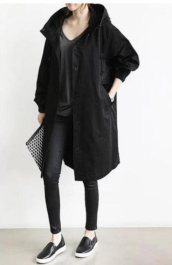 GR | Trench coat with hood