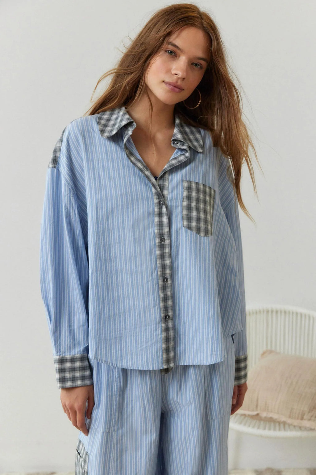 GR | 2-piece casual pajama set - relaxed women's sleepwear