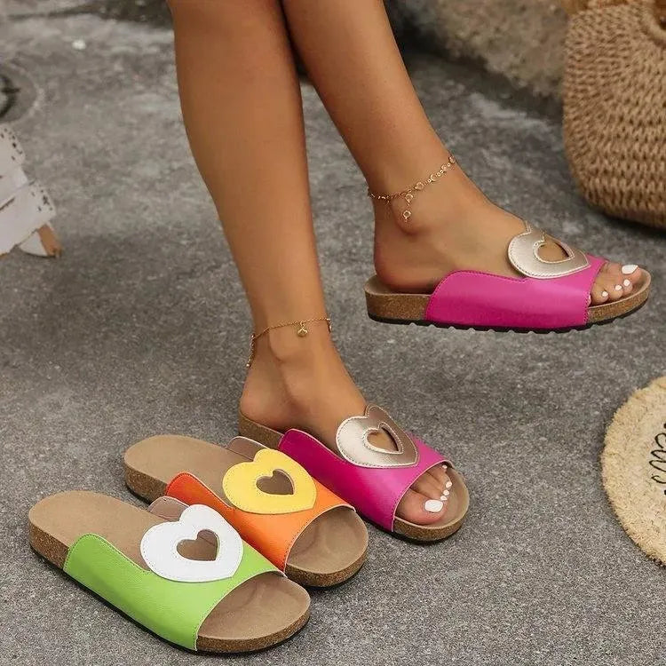 GR | Sandals Love with Heart Shape Design