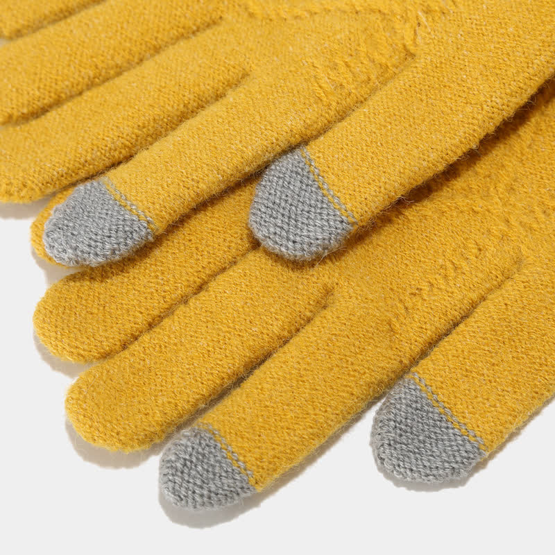 GR | 3-piece knitted accessory set - stylish women's hat, scarf and gloves