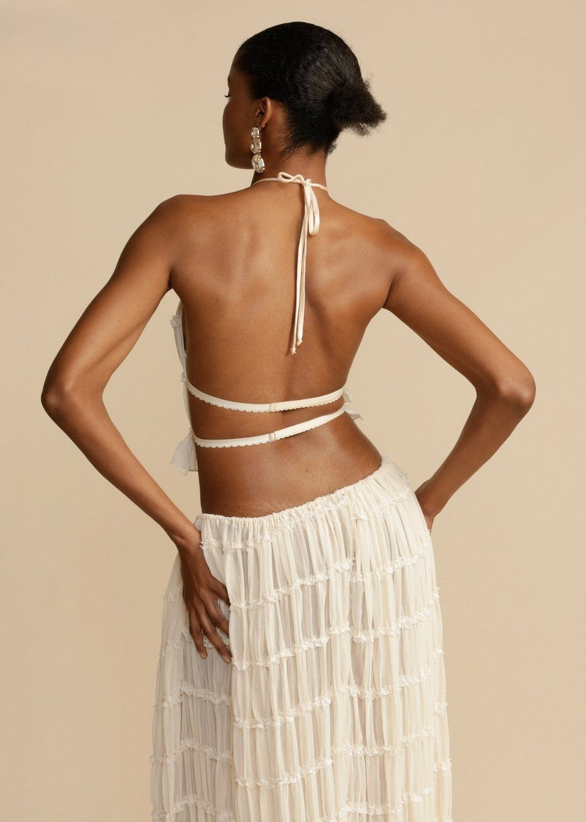 GR | Choker top and skirt set