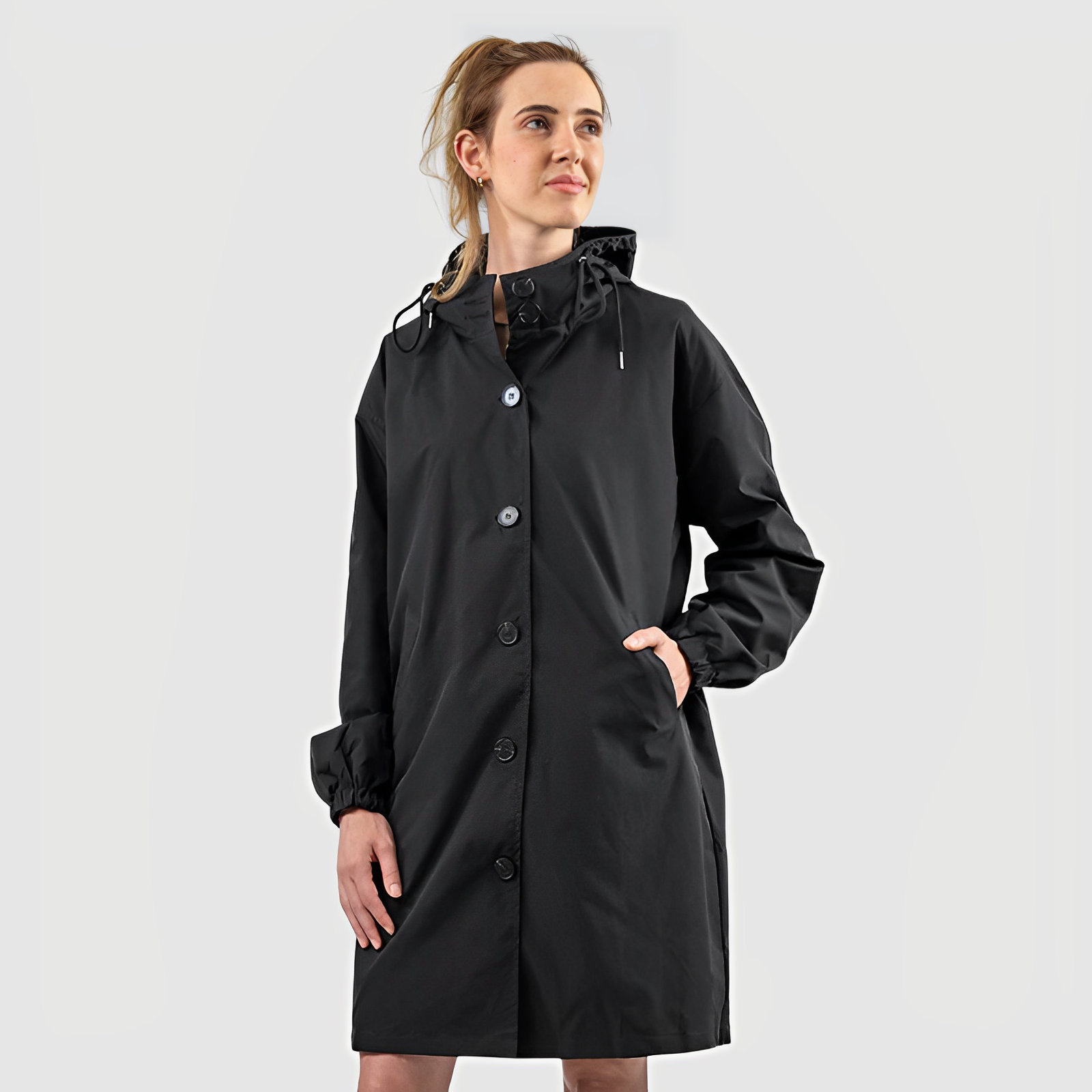 GR Waterproof Rain Jacket with Hood for Women | Perfect for Outdoor Activities