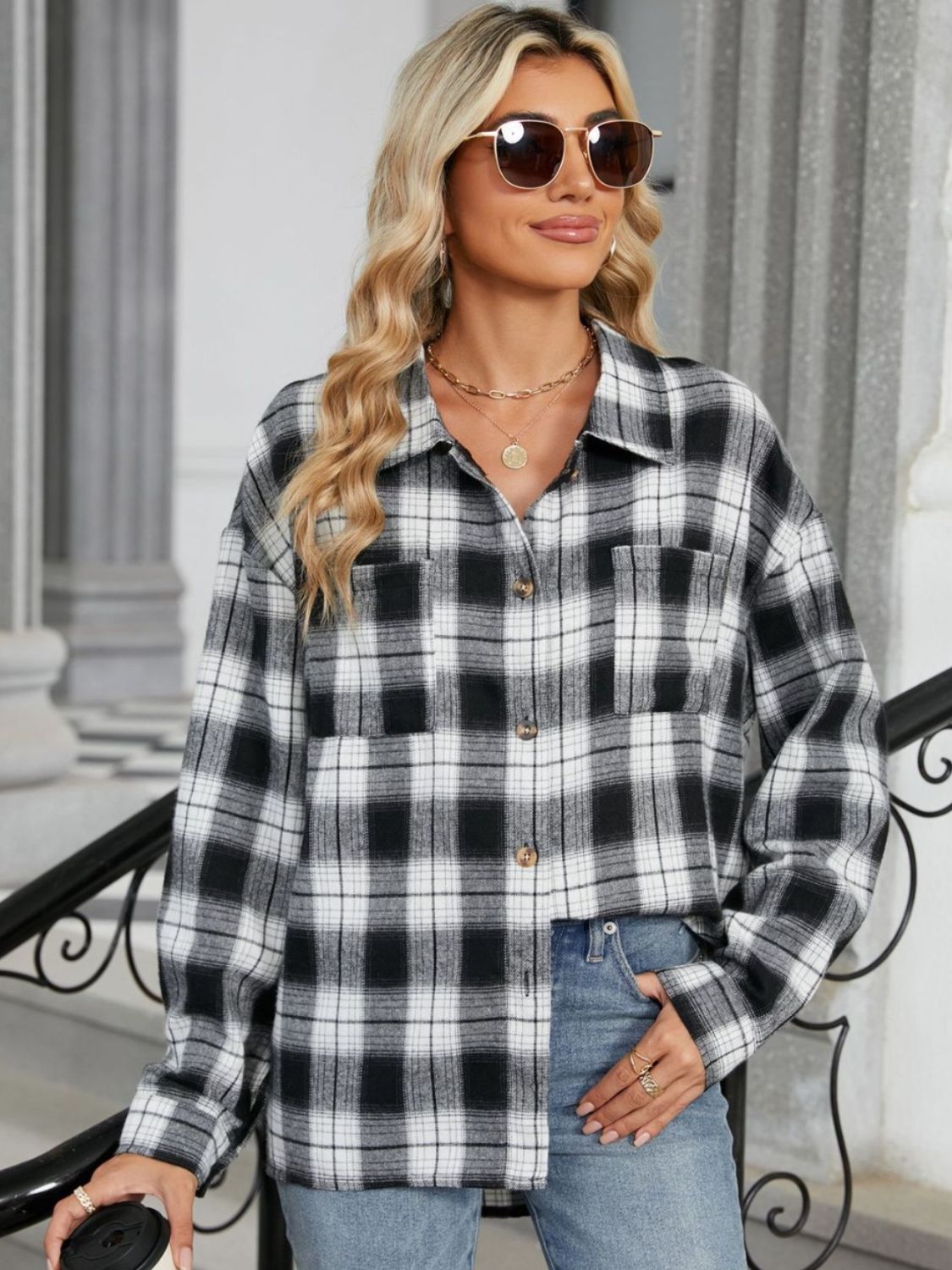 GR | Checkered shirt for women 