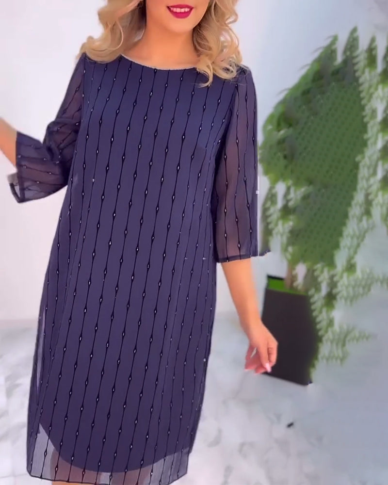 GR | Dress Solid Color Pleated
