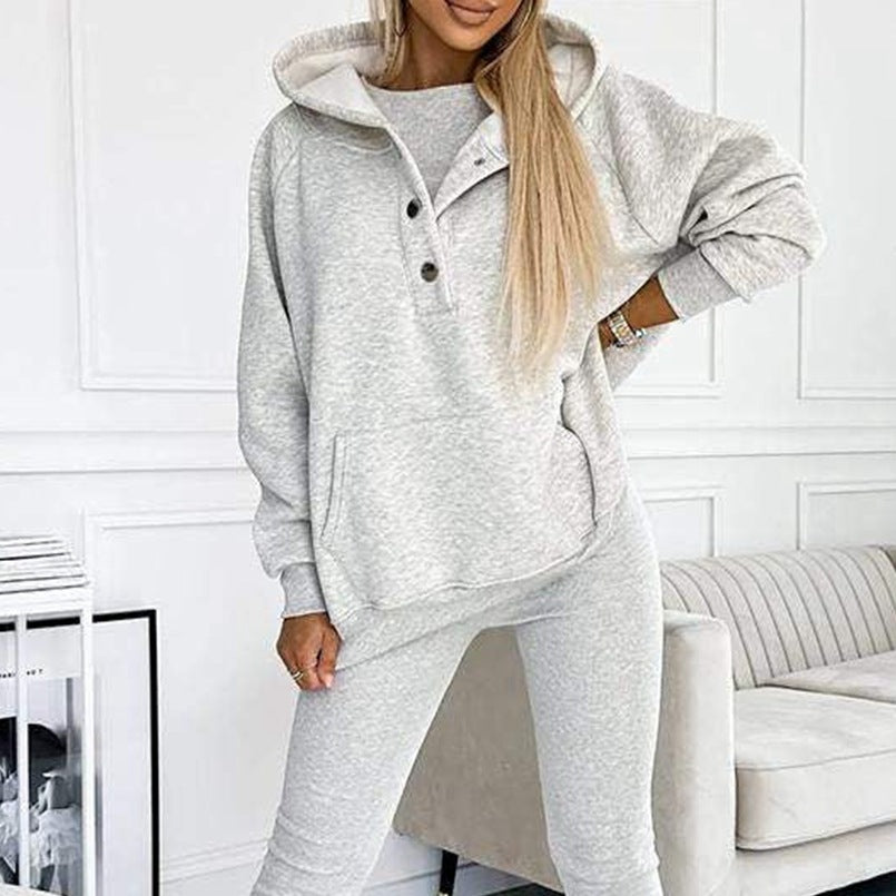 GR | 3-Teiliges Damen-Sportset Für Herbst Und Winter
