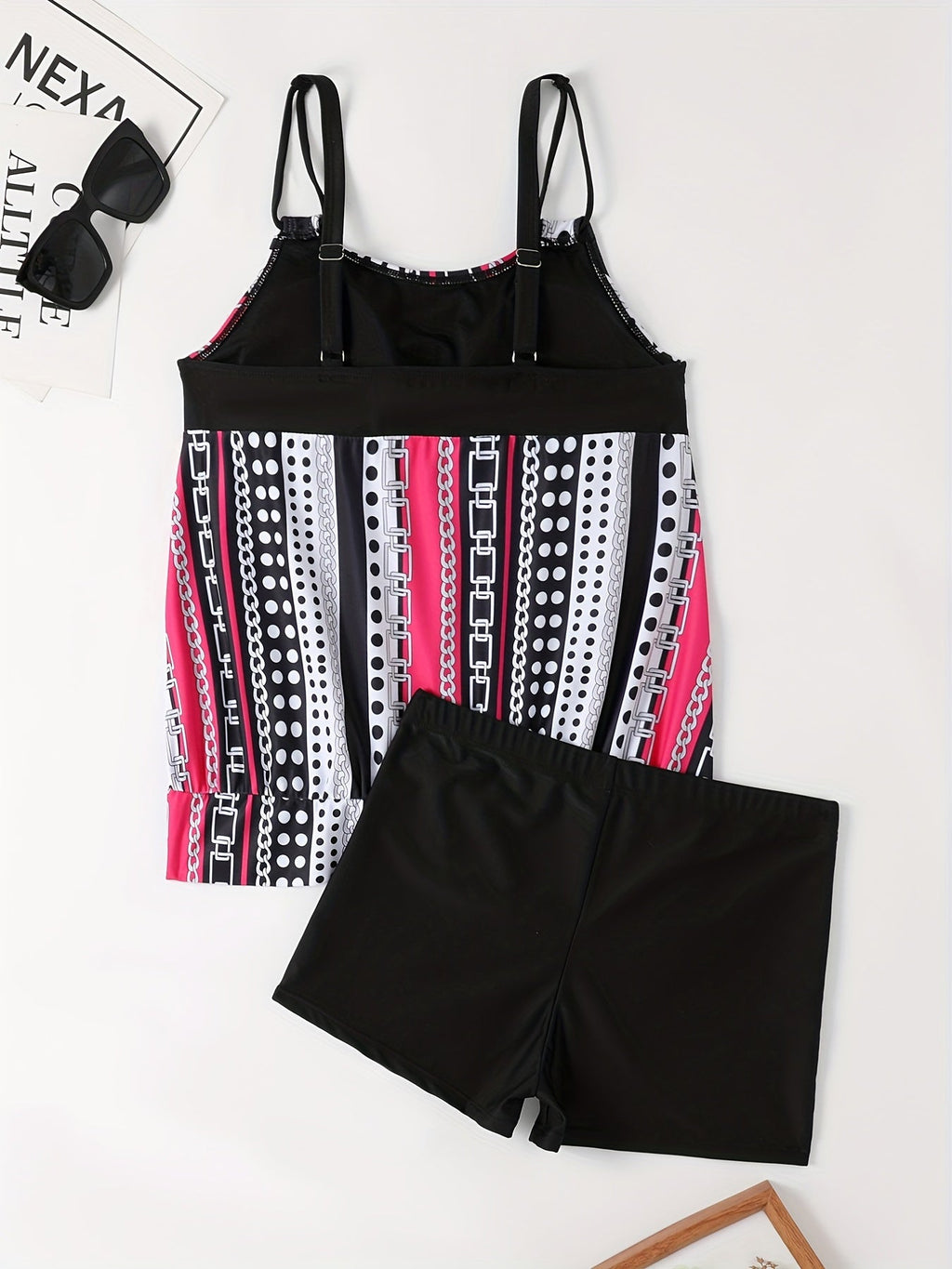 GR | Tankini set with stripes and dots