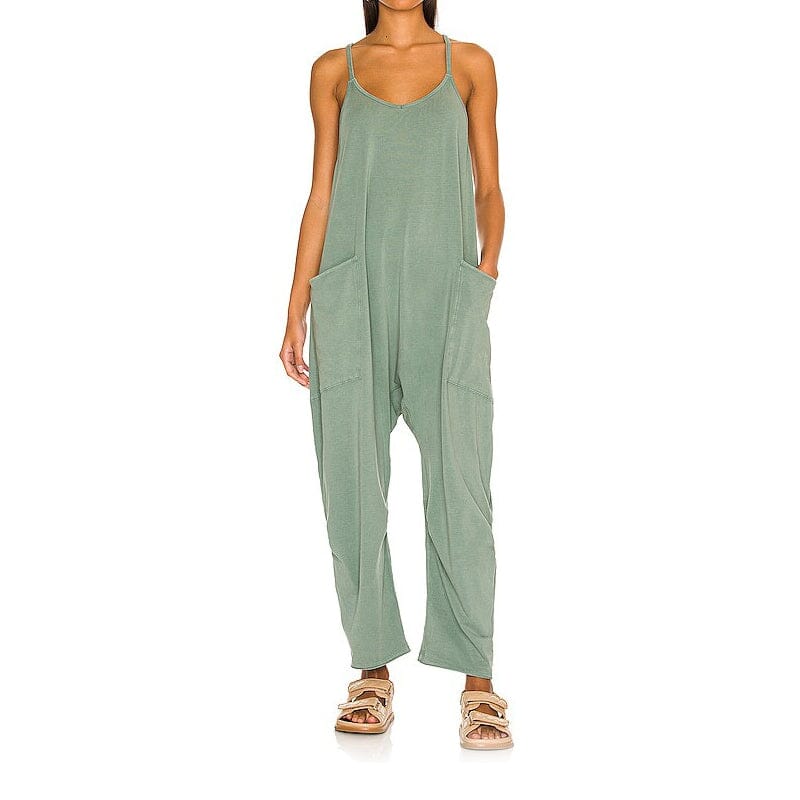 GR | Loose Wide Leg Sleeveless Jumpsuit for Women