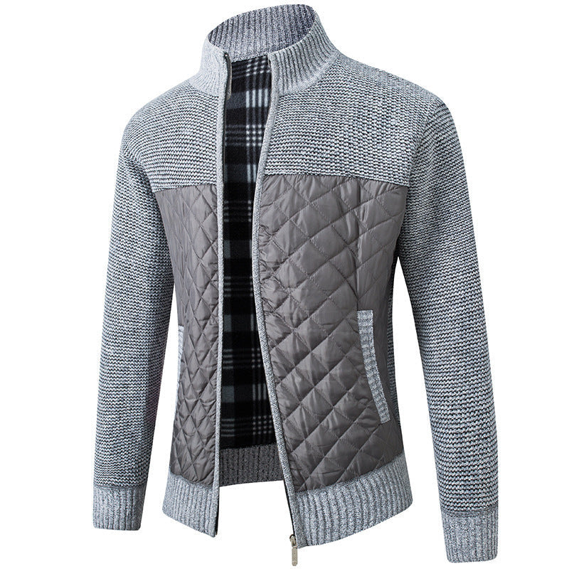 GR | Cardigan with stand-up collar