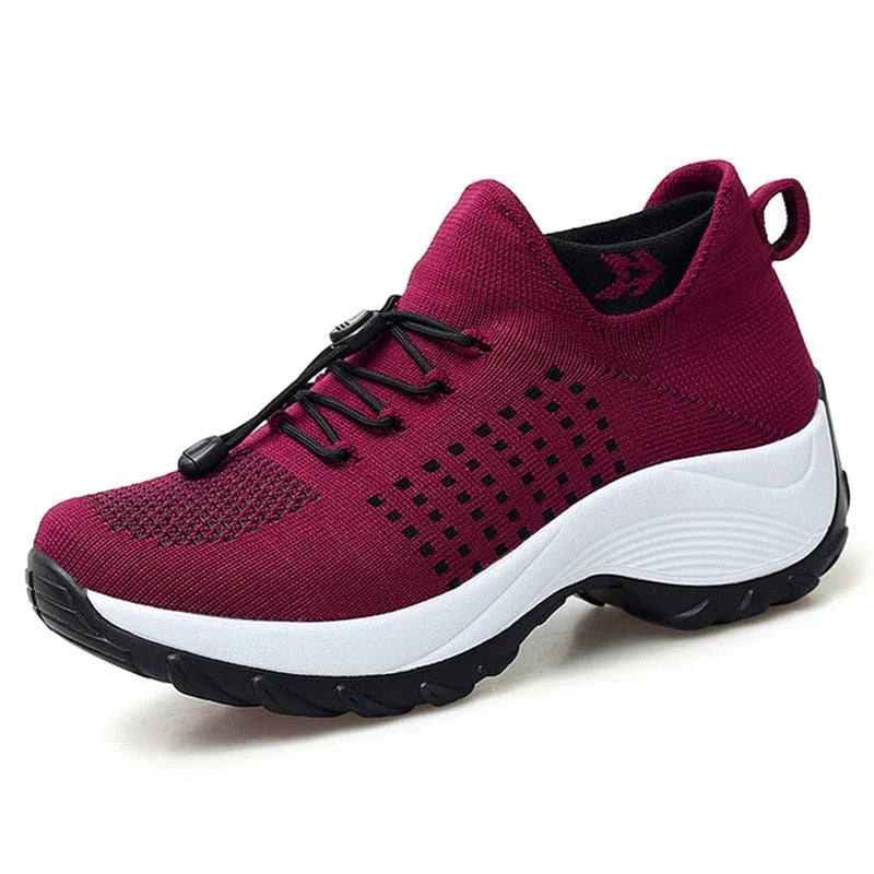 GR - Breathable Slip-On Walking Shoes for Women | Lightweight Mesh Slip-On Hiking Sneakers for Women