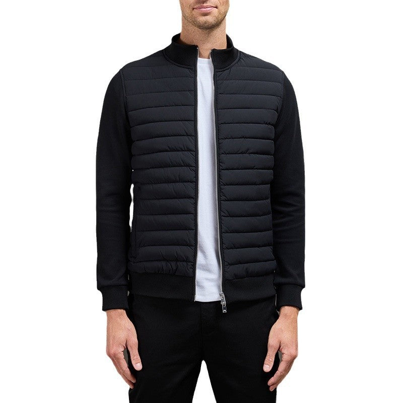 GR | Lightweight stand-up collar cardigan, lined casual jacket with zipper, for spring & autumn