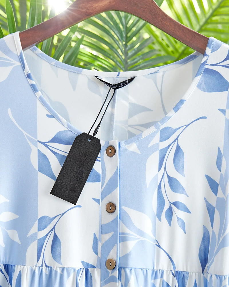GR | Kleid mit Schmaler Passform und Kurzen Ärmeln