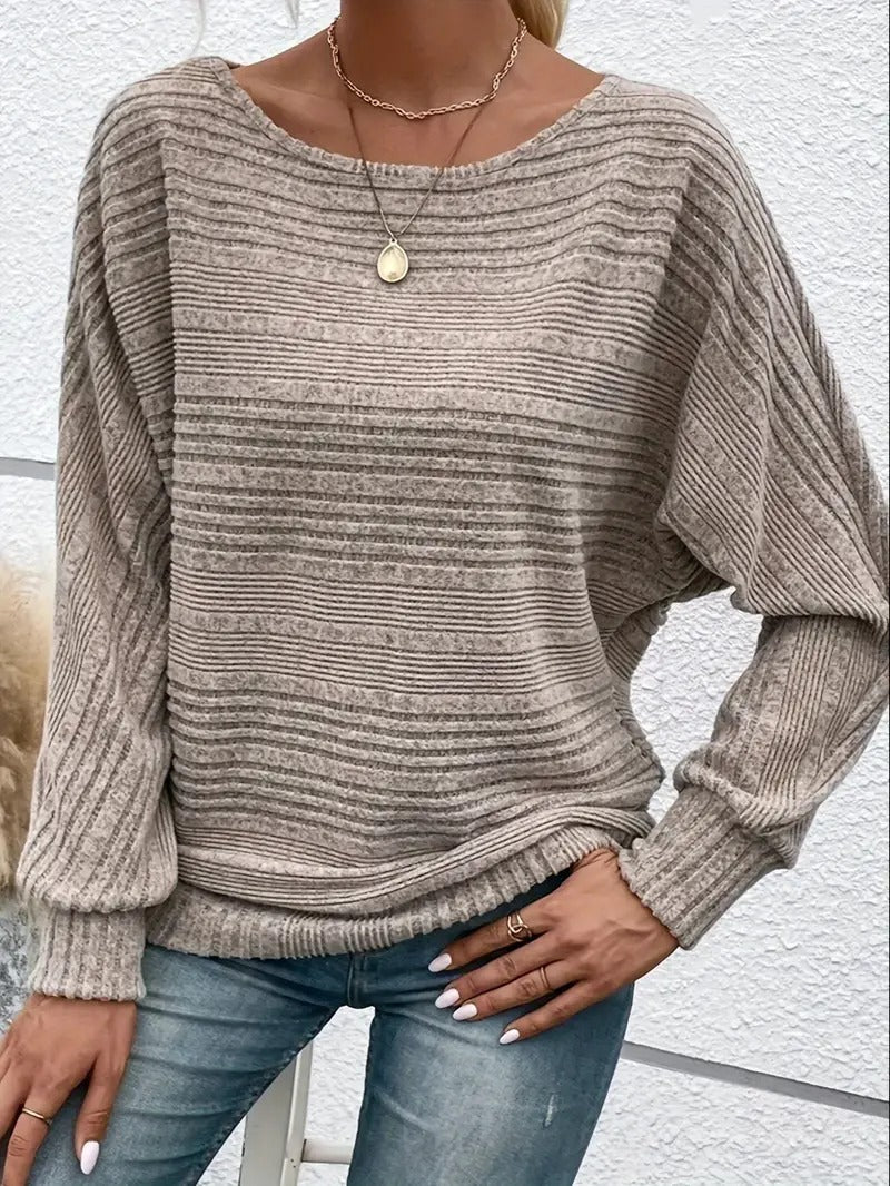 GR | Gestreifter Pullover Für Mühelosen Alltagsstil Für Frauen
