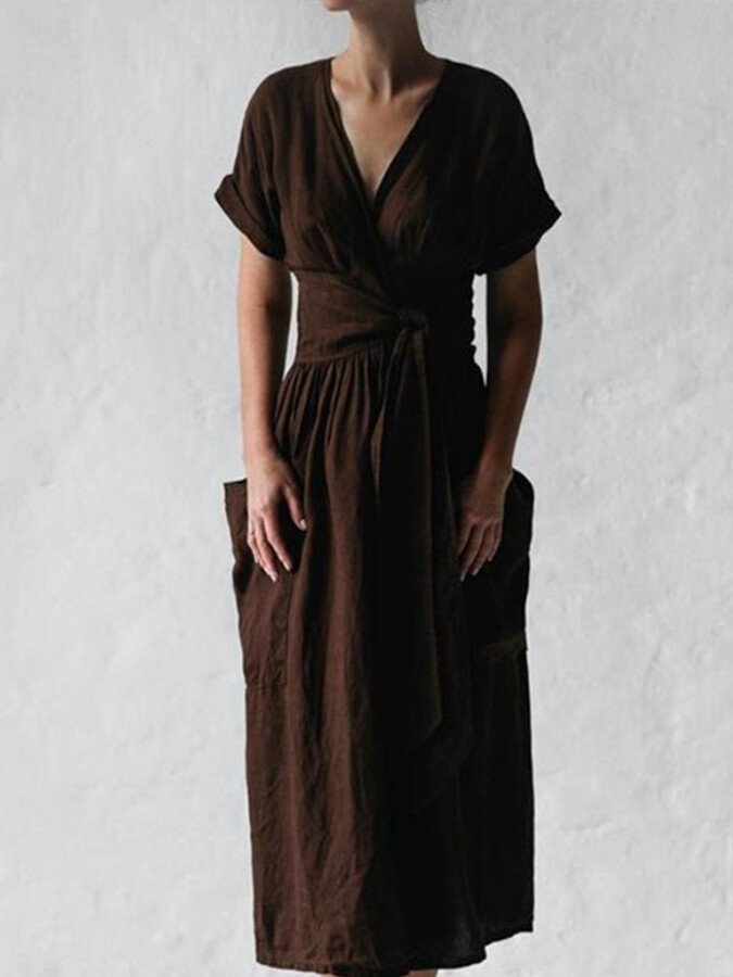 GR | Flowing linen dress