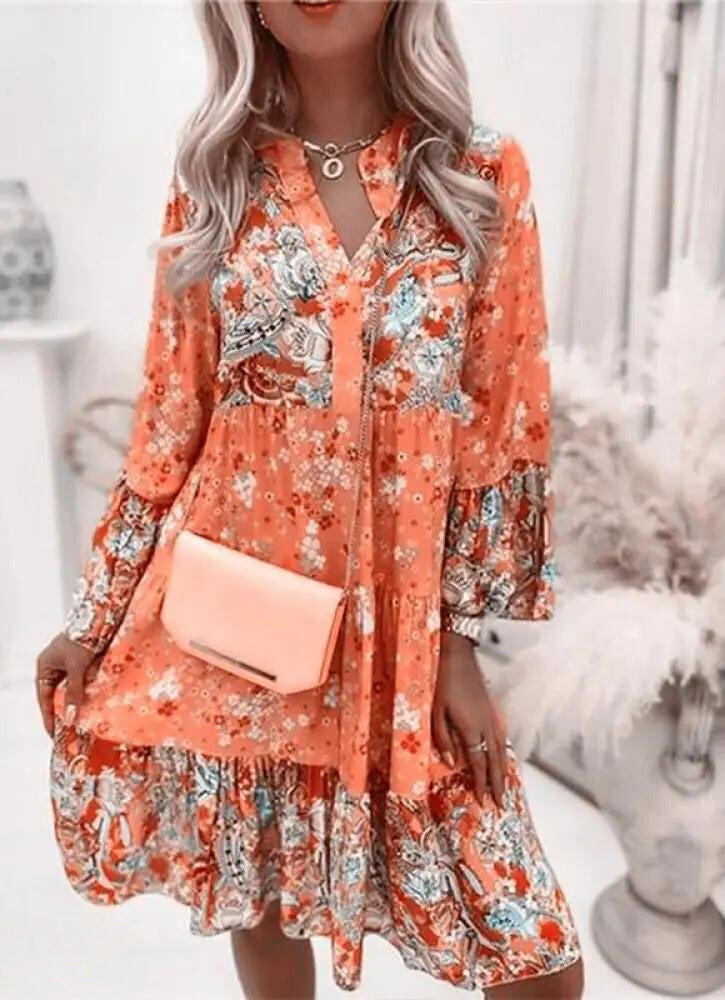 GR - Floral Elegance Flower Dress