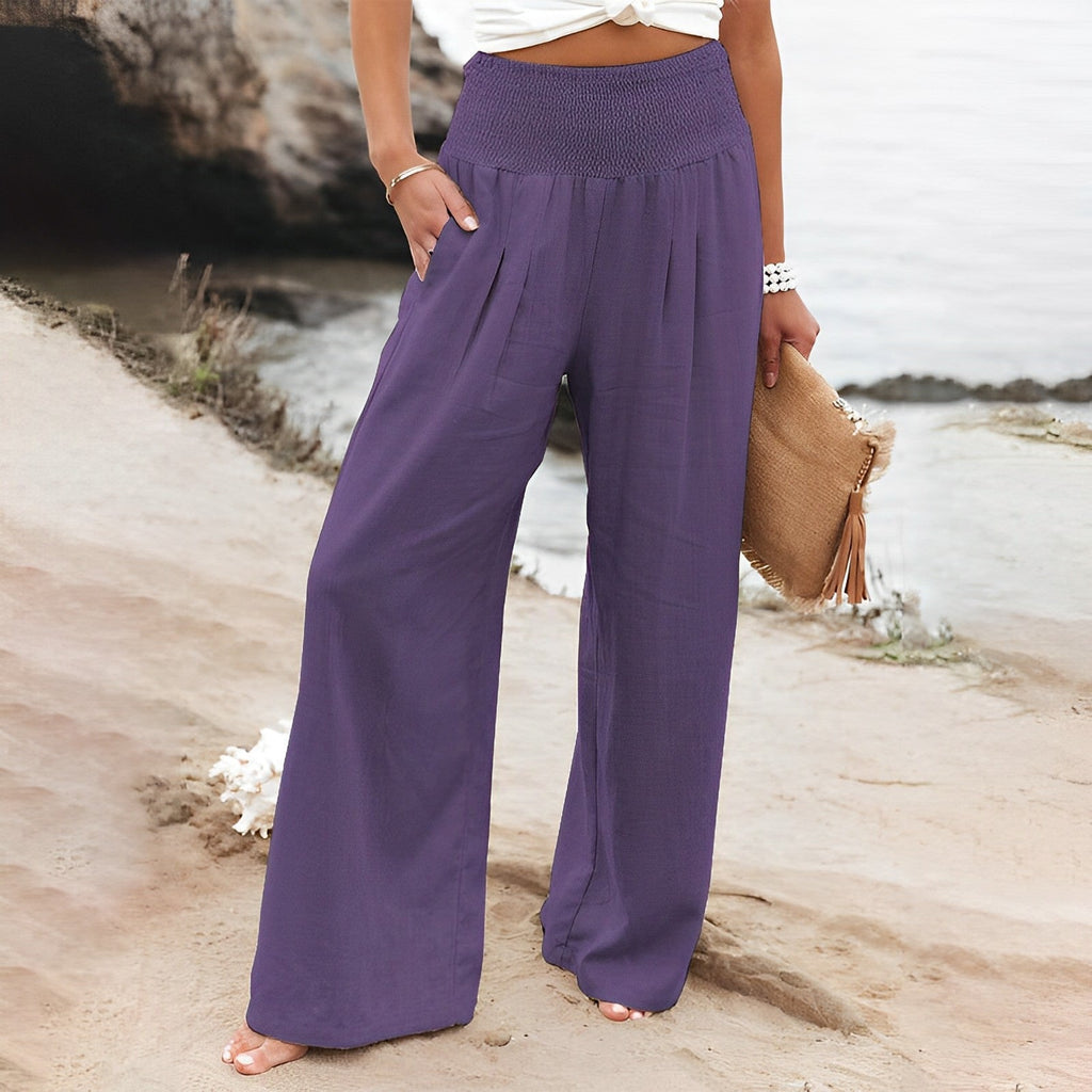 GR | Luxurious wide-leg trousers for women