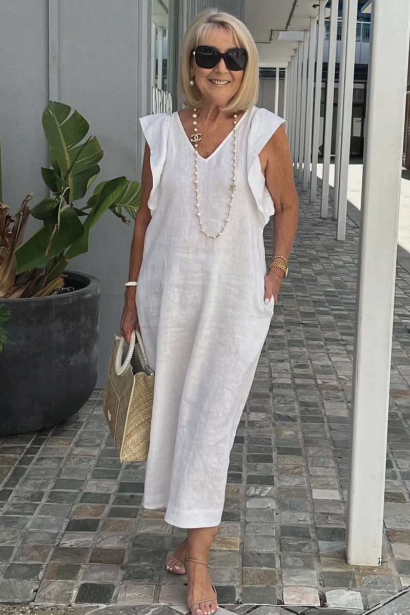 GR | Casual dress made of cotton and linen
